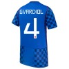 Maillot de Foot Croatie Gvardiol 4 Exterieur Coupe du Monde 2026
