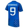 Maillot de Foot Croatie Kramaric 9 Exterieur Coupe du Monde 2026