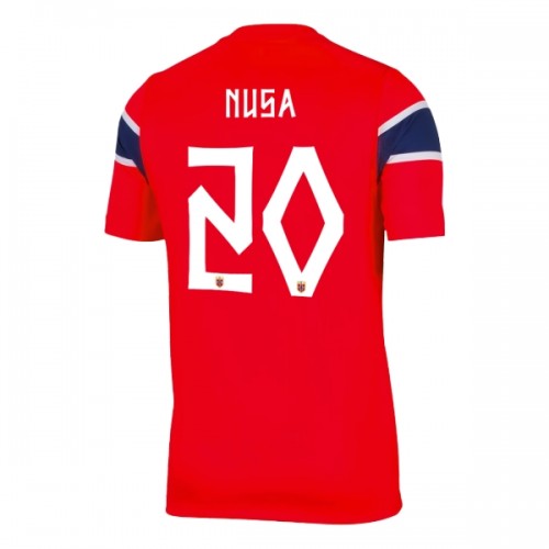 Maillot de Foot Norvège Nusa 7 Domicile Coupe du Monde 2026 Maillot de Foot Norvège Nusa 7 Domicile Coupe du Monde 2026
