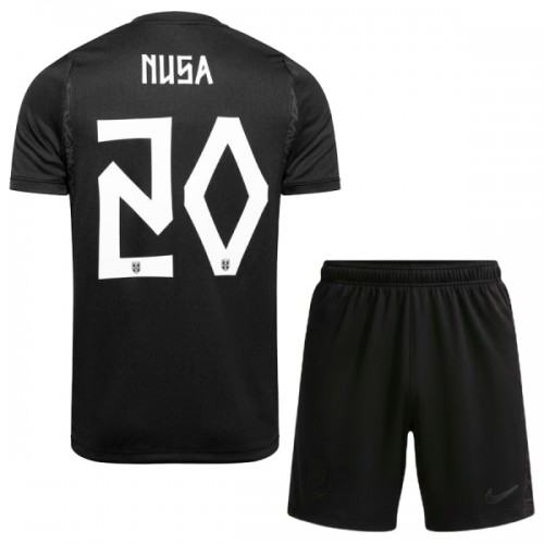 Ensemble Maillot Norvège Nusa 20 Exterieur Coupe du Monde 2026 Enfant Ensemble Maillot Norvège Nusa 20 Exterieur Coupe du Monde 2026 Enfant