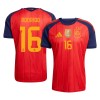 Maillot de Foot Espagne 2 Stars Rodrigo 16 Domicile Coupe du Monde 2026 Maillot de Foot Espagne 2 Stars Rodrigo 16 Domicile Coupe du Monde 2026