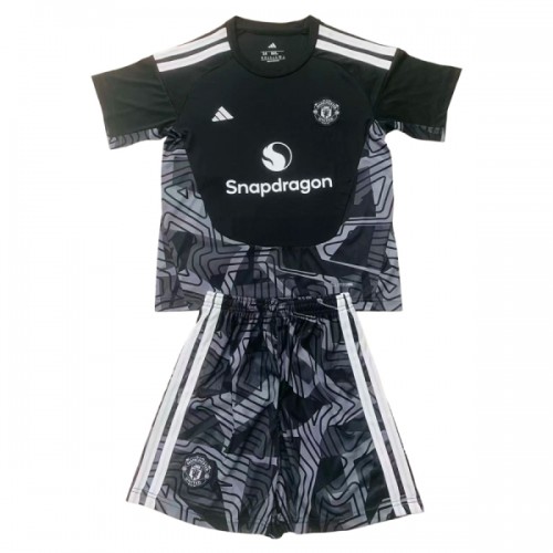 Ensemble Maillot Gardien Manchester United 2026-27 Noire Enfant Ensemble Maillot Gardien Manchester United 2026-27 Noire Enfant