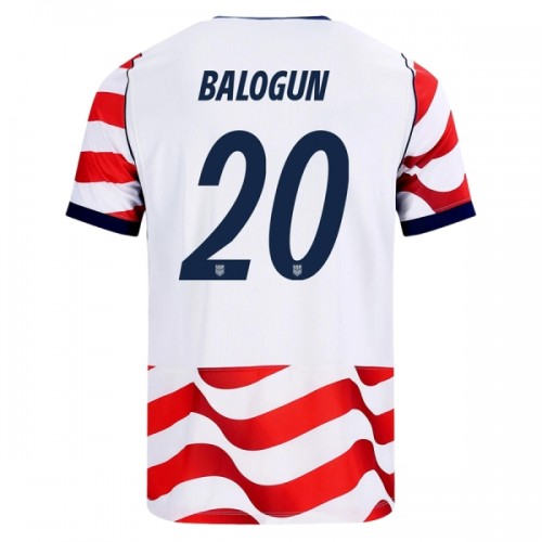 Maillot de Foot Etats-Unis Balogun 20 Domicile Coupe du Monde 2026 Maillot de Foot Etats-Unis Balogun 20 Domicile Coupe du Monde 2026