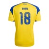 Maillot de Foot Suède Ayari 18 Domicile Coupe du Monde 2026 Maillot de Foot Suède Ayari 18 Domicile Coupe du Monde 2026