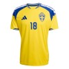Maillot de Foot Suède Ayari 18 Domicile Coupe du Monde 2026