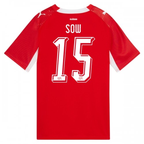 Maillot de Foot Suisse Djibril Sow 15 Domicile Coupe du Monde 2026 Maillot de Foot Suisse Djibril Sow 15 Domicile Coupe du Monde 2026