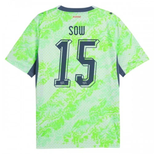 Maillot de Foot Suisse Djibril Sow 15 Exterieur Coupe du Monde 2026 Maillot de Foot Suisse Djibril Sow 15 Exterieur Coupe du Monde 2026