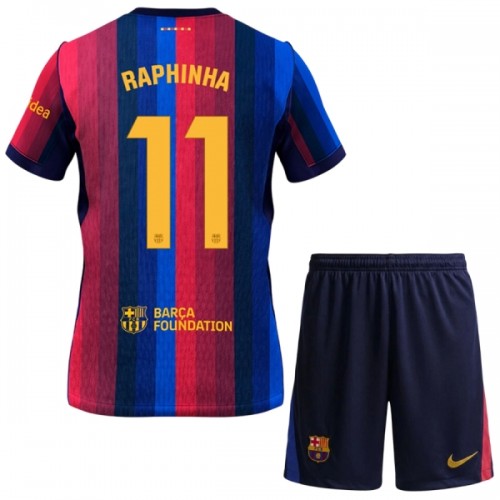 Ensemble Maillot FC Barcelone Raphinha 11 Domicile 2026-27 Enfant Ensemble Maillot FC Barcelone Raphinha 11 Domicile 2026-27 Enfant