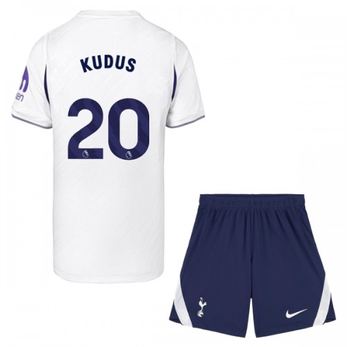 Ensemble Maillot Tottenham Hotspur Kudus 20 Domicile 2026-27 Enfant Ensemble Maillot Tottenham Hotspur Kudus 20 Domicile 2026-27 Enfant