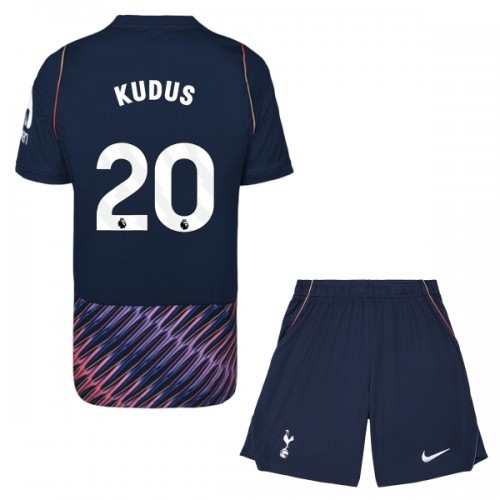 Ensemble Maillot Tottenham Hotspur Kudus 20 Exterieur 2026-27 Enfant Ensemble Maillot Tottenham Hotspur Kudus 20 Exterieur 2026-27 Enfant