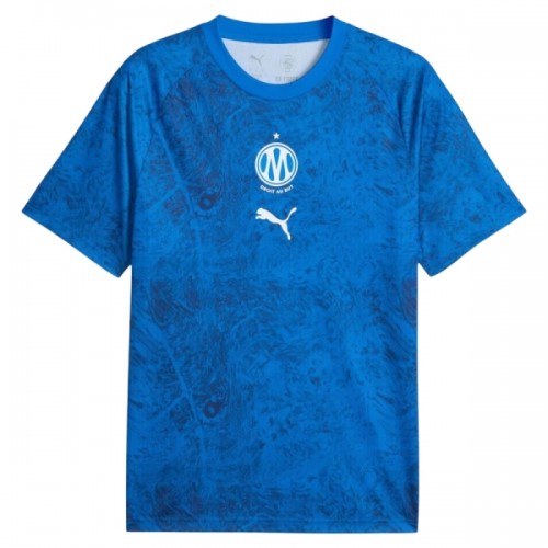Maillot de Foot Olympique de Marseille Pre-Match 2026-27 Bleue Maillot de Foot Olympique de Marseille Pre-Match 2026-27 Bleue