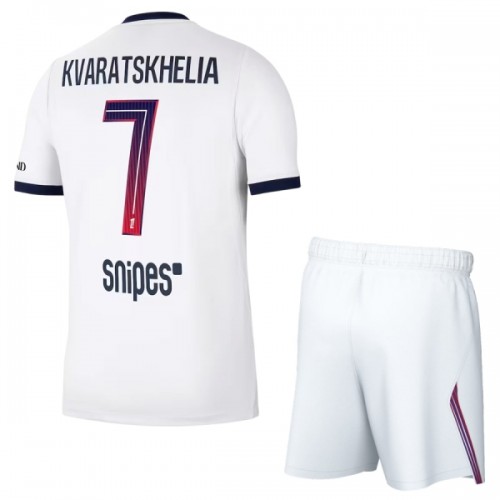 Ensemble Maillot Paris Saint-Germain Kvaratskhelia 7 Exterieur 2026-27 Enfant Ensemble Maillot Paris Saint-Germain Kvaratskhelia 7 Exterieur 2026-27 Enfant