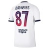 Maillot de Foot Paris Saint-Germain Joao Neves 87 Exterieur 2026-27