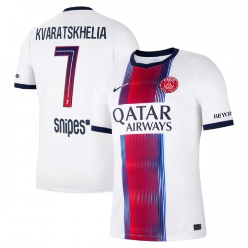 Maillot de Foot Paris Saint-Germain Kvaratskhelia 7 Exterieur 2026-27 Maillot de Foot Paris Saint-Germain Kvaratskhelia 7 Exterieur 2026-27