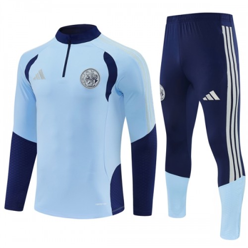 Ajax Amsterdam Sweat d'Entraînement Quarter-Zip 2026-27 Bleue Ajax Amsterdam Sweat d'Entraînement Quarter-Zip 2026-27 Bleue
