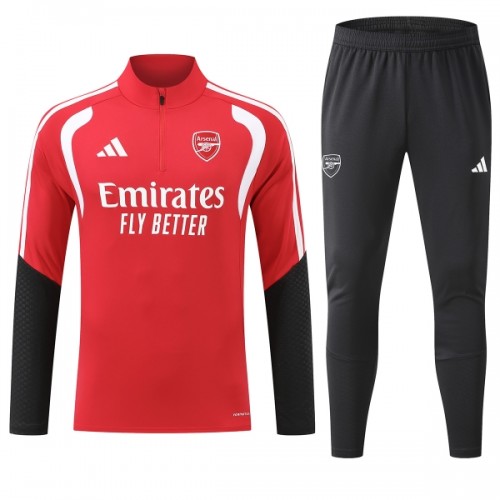 Arsenal Sweat d'Entraînement Quarter-Zip 2026-27 Rouge Arsenal Sweat d'Entraînement Quarter-Zip 2026-27 Rouge