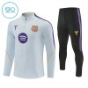 Barcelone Sweat d'Entraînement Quarter-Zip 2026-27 Blanche Enfant Barcelone Sweat d'Entraînement Quarter-Zip 2026-27 Blanche Enfant