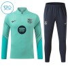 Barcelone Sweat d'Entraînement Quarter-Zip 2026-27 Verte Enfant Barcelone Sweat d'Entraînement Quarter-Zip 2026-27 Verte Enfant