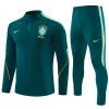 Brésil Sweat d'Entraînement Quarter-Zip 2026-27 Verte Brésil Sweat d'Entraînement Quarter-Zip 2026-27 Verte