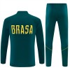 Brésil Sweat d'Entraînement Quarter-Zip 2026-27 Verte