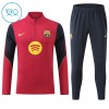 FC Barcelone Sweat d'Entraînement Quarter-Zip 2026-27 Rouge Enfant FC Barcelone Sweat d'Entraînement Quarter-Zip 2026-27 Rouge Enfant