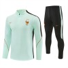 France Sweat d'Entraînement Quarter-Zip 2026-27 Blanche France Sweat d'Entraînement Quarter-Zip 2026-27 Blanche