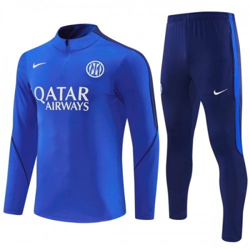 Inter Milan Sweat d'Entraînement Quarter-Zip 2026-27 Bleue Inter Milan Sweat d'Entraînement Quarter-Zip 2026-27 Bleue
