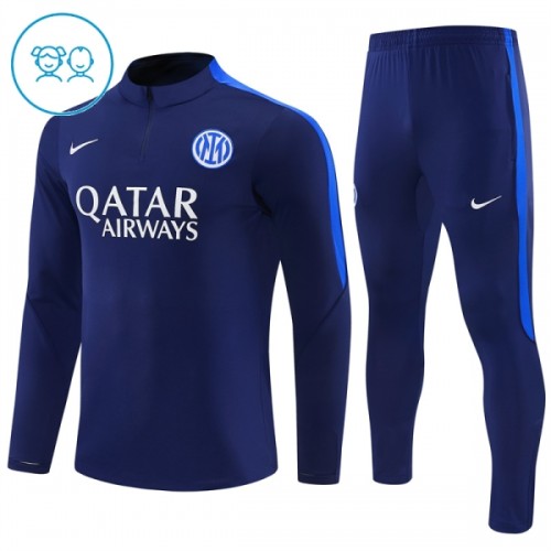 Inter Milan Sweat d'Entraînement Quarter-Zip 2026-27 Bleue Enfant Inter Milan Sweat d'Entraînement Quarter-Zip 2026-27 Bleue Enfant