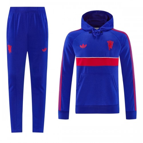 Manchester United Hoodie Sweat d'Entraînement 2026-27 Bleue Manchester United Hoodie Sweat d'Entraînement 2026-27 Bleue