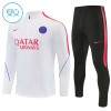 Paris Saint-Germain Sweat d'Entraînement Quarter-Zip 2026-27 Blanche Enfant Paris Saint-Germain Sweat d'Entraînement Quarter-Zip 2026-27 Blanche Enfant