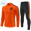Pays-Bas Orange Version Sweat d'Entraînement Quarter-Zip 2026-27 Enfant Pays-Bas Orange Version Sweat d'Entraînement Quarter-Zip 2026-27 Enfant