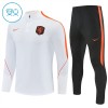 Pays-Bas Sweat d'Entraînement Quarter-Zip 2026-27 Blanche Enfant Pays-Bas Sweat d'Entraînement Quarter-Zip 2026-27 Blanche Enfant