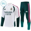 Real Madrid Sweat d'Entraînement Quarter-Zip 2026-27 Blanche Enfant Real Madrid Sweat d'Entraînement Quarter-Zip 2026-27 Blanche Enfant