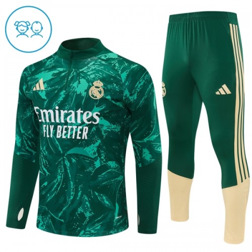 Real Madrid Sweat d'Entraînement Quarter-Zip 2026-27 Verte Enfant Real Madrid Sweat d'Entraînement Quarter-Zip 2026-27 Verte Enfant