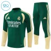 Real Madrid Sweat d'Entraînement Quarter-Zip 2026-27 Verte Enfant