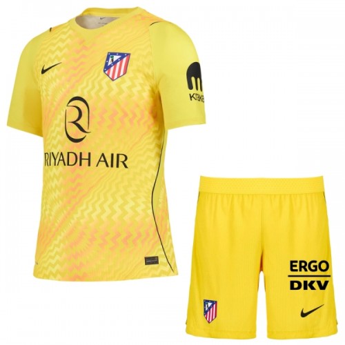 Ensemble Maillot Gardien Atlético Madrid 2026-27 Jaune Enfant Ensemble Maillot Gardien Atlético Madrid 2026-27 Jaune Enfant