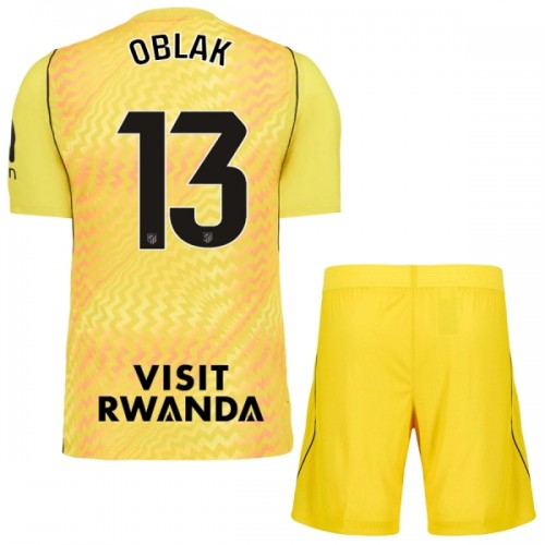 Ensemble Maillot Gardien Atlético Madrid Oblak 13 2026-27 Jaune Enfant Ensemble Maillot Gardien Atlético Madrid Oblak 13 2026-27 Jaune Enfant