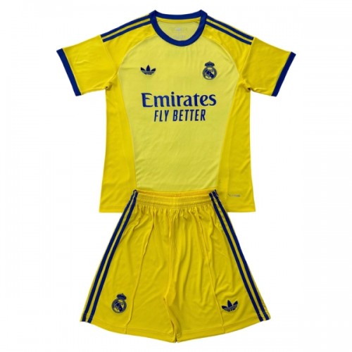 Ensemble Maillot Gardien Real Madrid 2026-27 Jaune Enfant Ensemble Maillot Gardien Real Madrid 2026-27 Jaune Enfant