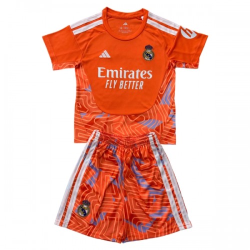 Ensemble Maillot Gardien Real Madrid Orange Version 2026-27 Enfant Ensemble Maillot Gardien Real Madrid Orange Version 2026-27 Enfant