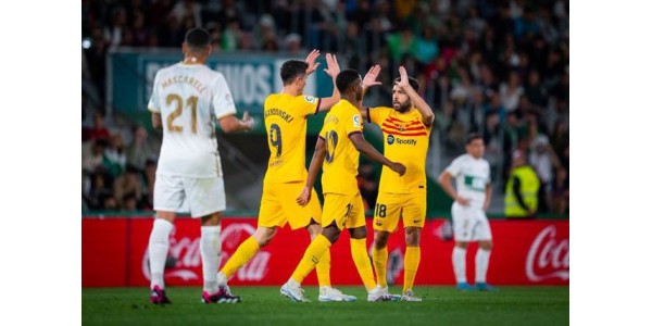 La Liga: Barcelone a battu Elche avec quatre buts, Lewandowski a marqué deux fois La Liga: Barcelone a battu Elche avec quatre buts, Lewandowski a marqué deux fois