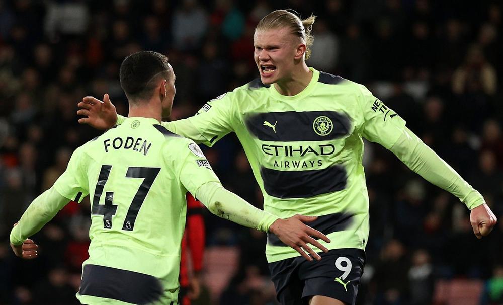 Premier League : Manchester City 4-1Bournemouth, 2 buts d'Alvarez